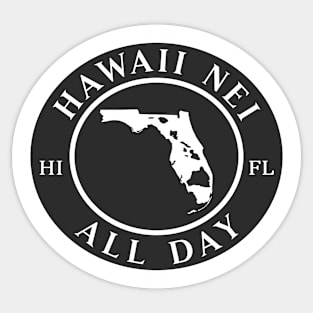 Roots Hawaii and Florida by Hawaii Nei All Day Sticker